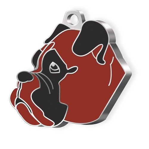 MEDAILLE CHIEN BOXER MARRON MEDAILLE CHIEN BOXER MARRON