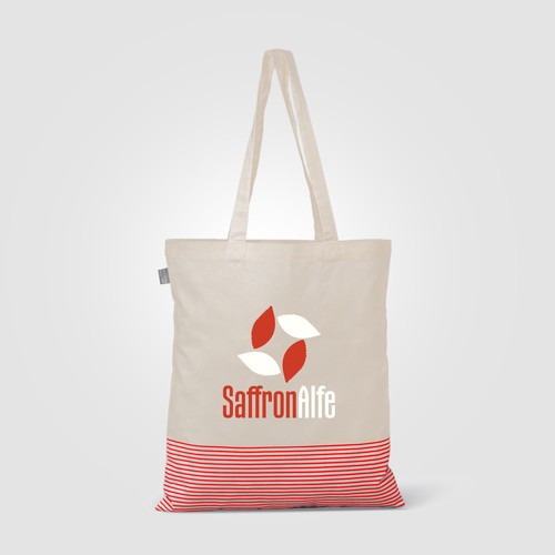 Aro Recycled 5 oz Cotton Micro Stripe Tote Bag - 9.7L Aro Recycled 5 oz Cotton Micro Stripe Tote Bag - 9.7L