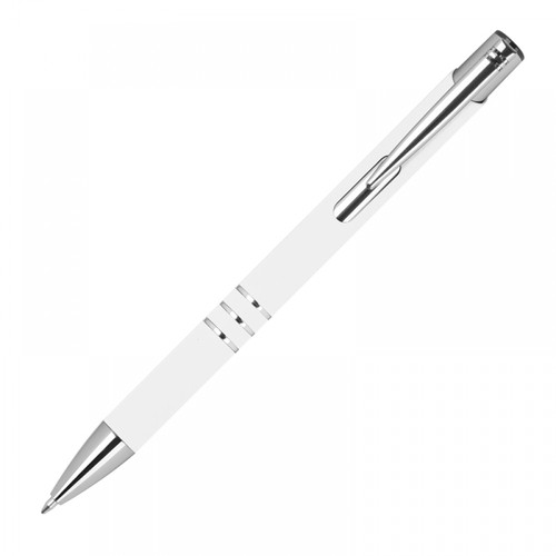 Pen with rubberised surface