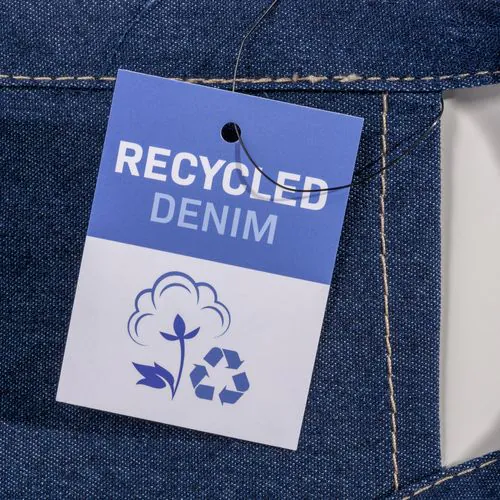 Grembiule da barman in cotone denim. Grembiule da barman in cotone denim.