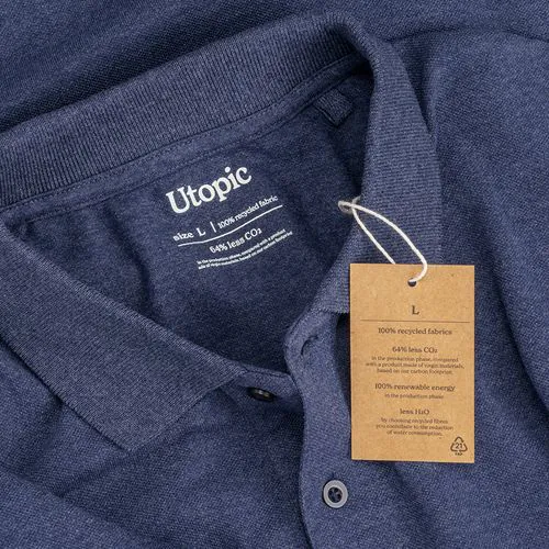 Polo 100% tissu régénéré