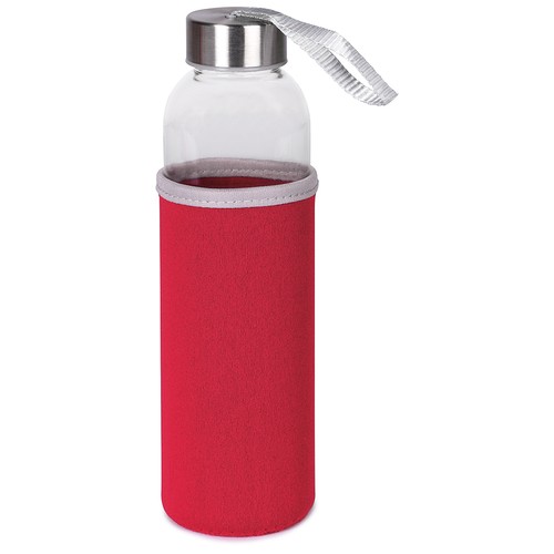 BOUTEILLE 500 ML EN VERRE AVEC ÉTUI EN NÉOPRÈNE