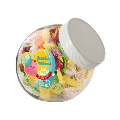 Medium glass jar 0,9 liter Medium glass jar 0,9 liter