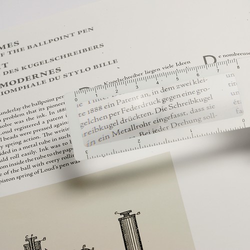 Bookmark with magnifier Bookmark with magnifier