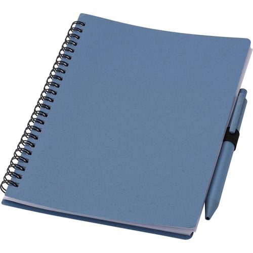 Carnet à spirale en fibre de paille avec couverture en PP Massimo Carnet à spirale en fibre de paille avec couverture en PP Massimo