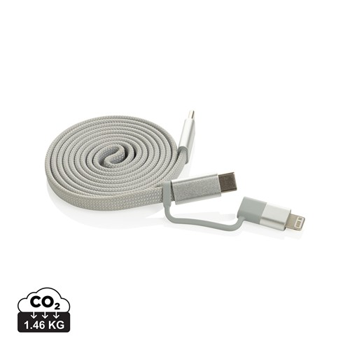 Arc Ultra-thin RCS recycled 60W 2 in 1 magnetische kabel Arc Ultra-thin RCS recycled 60W 2 in 1 magnetische kabel