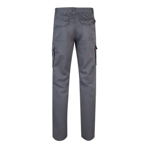 VL LUGH. Pantalon stretch, multipoches (240g/m²) en coton (46%), EME (38%) et polyester (16%)