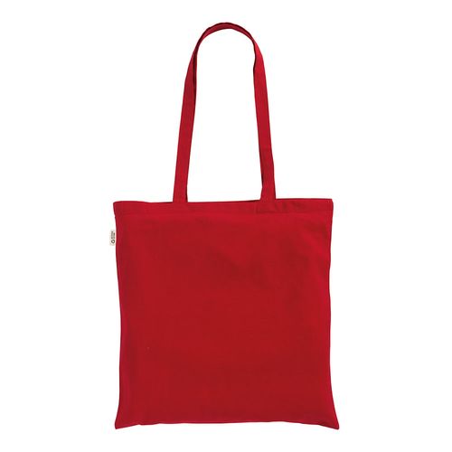 Solid-colored shopper bag in 220 g/m2 recycled cotton