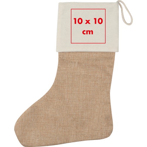 Christmas sock jute