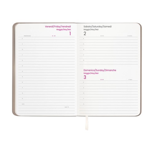 2026 daily planner with soft cover in thermo-reactive PU 2026 daily planner with soft cover in thermo-reactive PU