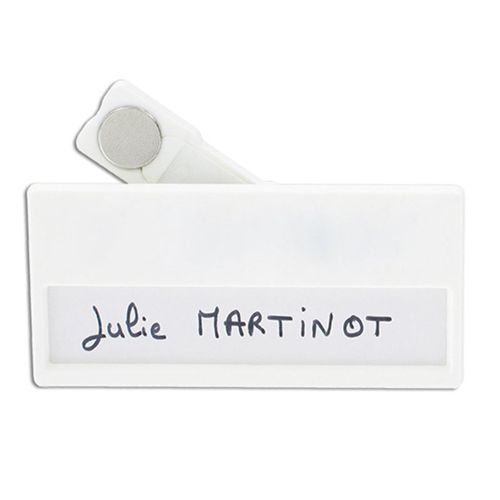 BADGE WITH SPACE FOR NAME, WITH MAGNET BADGE WITH SPACE FOR NAME, WITH MAGNET