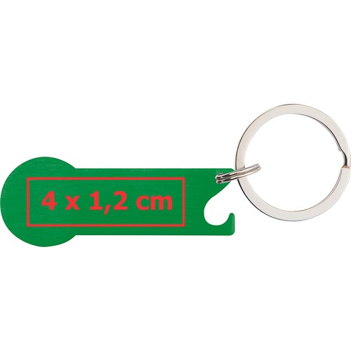 Sleutelhanger winkelwagenmuntje Sleutelhanger winkelwagenmuntje