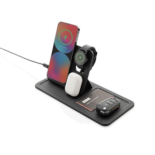 Base di ricarica wireless 3 in 1 Swiss Peak in rPU RCS
