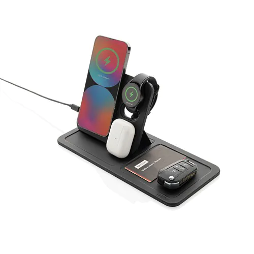 Base di ricarica wireless 3 in 1 Swiss Peak in rPU RCS Base di ricarica wireless 3 in 1 Swiss Peak in rPU RCS