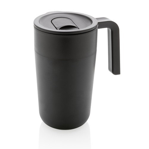 GRS Recycled PP and SS mug with handle GRS Recycled PP and SS mug with handle