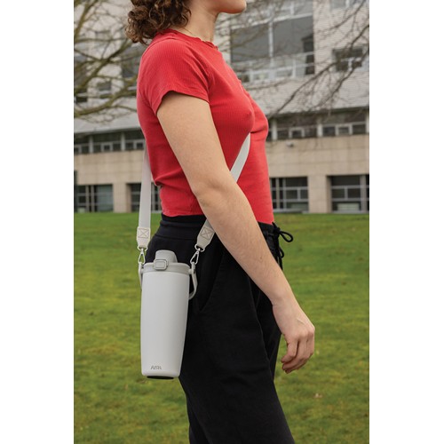 Avira Ayala RCS re-steel duosip lockable crossbody tumbler