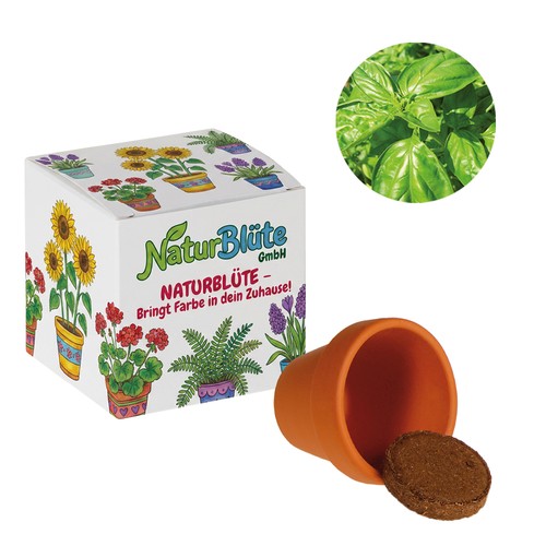 Cube de graines promotionnel (papier blanc) - Basilic Cube de graines promotionnel (papier blanc) - Basilic