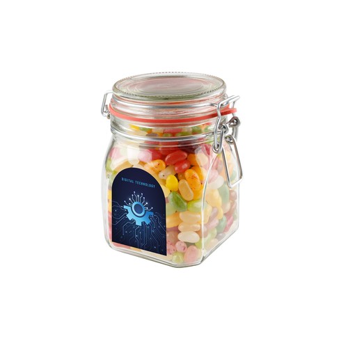 Bocal Weck de 0,9 litre rempli de bonbons Bocal Weck de 0,9 litre rempli de bonbons