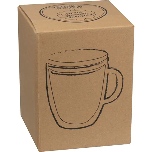 Dubbelwandig glas met greep - 350 ml