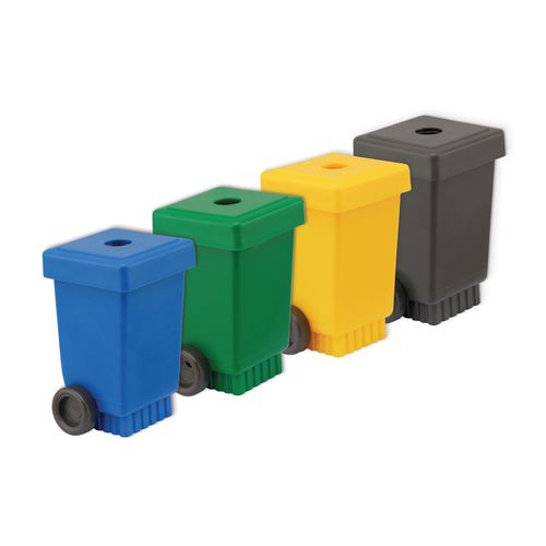 Wheelie Bin Pencil Sharpener - recycled Wheelie Bin Pencil Sharpener - recycled
