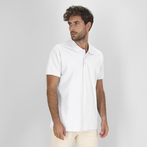 Adult White Polo Shirt Chaplin Adult White Polo Shirt Chaplin