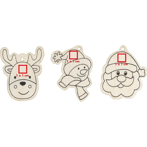 Christmas tree tag painting set