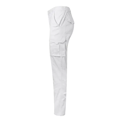 VL PAN. Pantalon stretch, multipoches (290g/m²), en coton (46%), EME (38%) et polyester (16%)