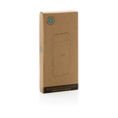 Powerbank inalámbrico de plástico reciclado estándar RCS Powerbank inalámbrico de plástico reciclado estándar RCS