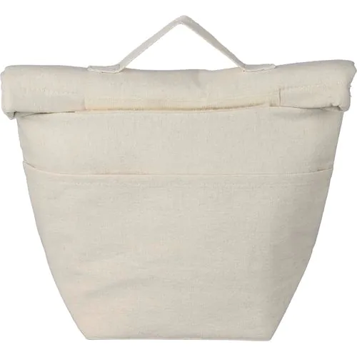 Gerecycled katoen (220 gsm) rolltop koeltas Faith