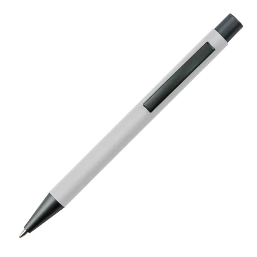 Plastic ballpoint pen with metal clip Plastic ballpoint pen with metal clip