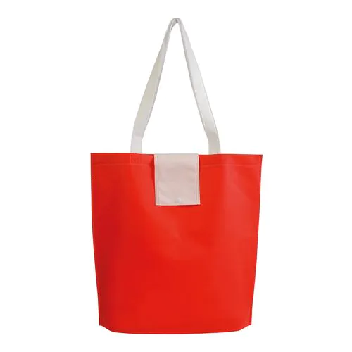 Not woven 80g/m2 foldable shopping bag with short handles