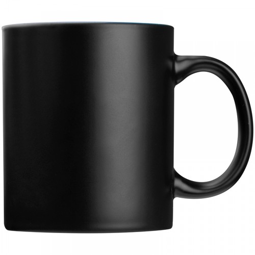 Black mug with colored inside 300 ml