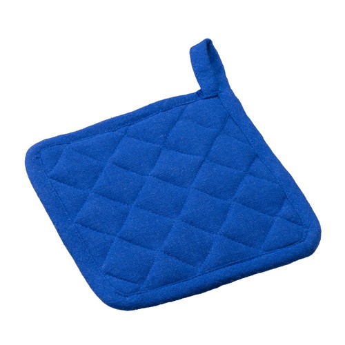 Recycled cotton kitchen pot holder  with hooking loop