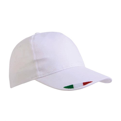 Casquette en coton, 5 panneaux avec broderie tricolore Casquette en coton, 5 panneaux avec broderie tricolore