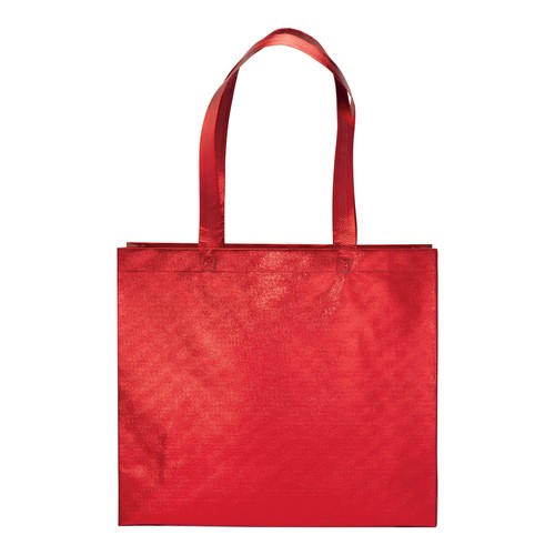Sac shopper avec soufflet en non tissè laminé thermsoudé, anses longues