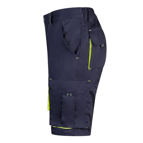 VL HEMERA. Two-tone, multi-pocket stretch Bermuda shorts (240g/m²), in cotton (46%), EME (38%) and polyester (16%) VL HEMERA. Two-tone, multi-pocket stretch Bermuda shorts (240g/m²), in cotton (46%), EME (38%) and polyester (16%)