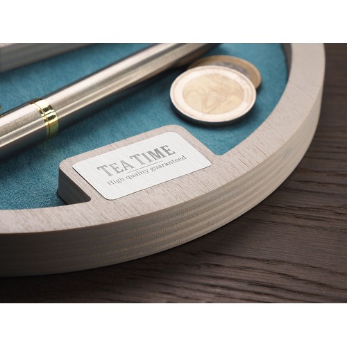 Drewniany organizer na biurko