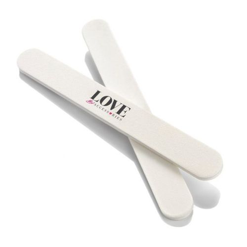 White Foam Backed Emery Board/Nail File (18cm) White Foam Backed Emery Board/Nail File (18cm)