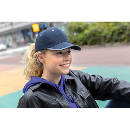 Impact AWARE™ Brushed rcotton 6 panel contrast cap 280gr Impact AWARE™ Brushed rcotton 6 panel contrast cap 280gr