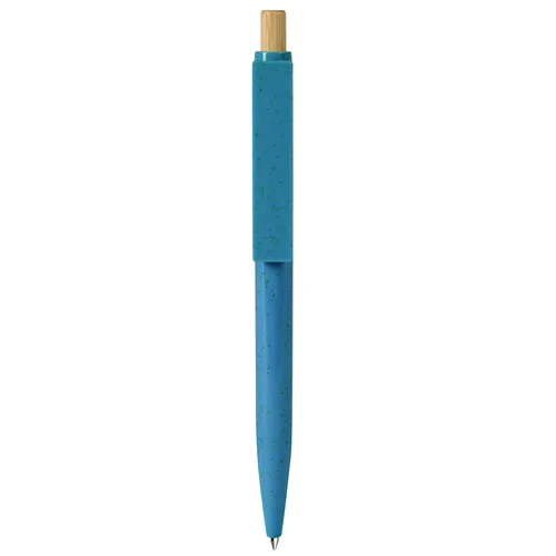 BALLPOINT PEN WITH BLUE REFILL IN WHEAT STRAW+ABS AND BAMBOO BALLPOINT PEN WITH BLUE REFILL IN WHEAT STRAW+ABS AND BAMBOO