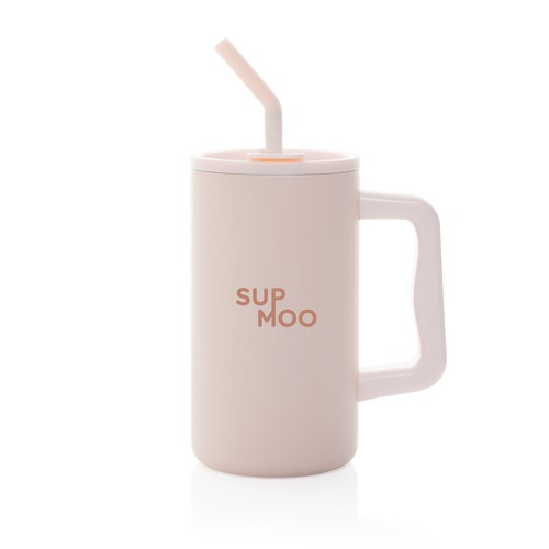 Cube RCS certified recycled steel mug 800ml Cube RCS certified recycled steel mug 800ml
