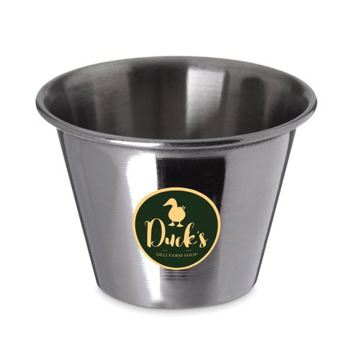 2.5oz Stainless Steel Ramekin (Blue, Red, Yellow & Black) 2.5oz Stainless Steel Ramekin (Blue, Red, Yellow & Black)