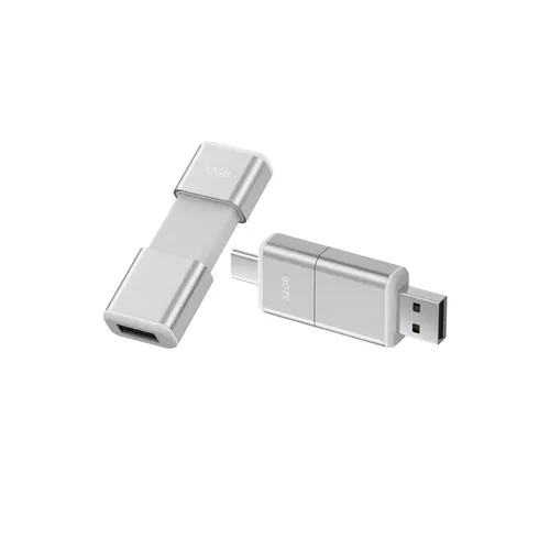 Model OTG F49 Type C USB 3.0-flashschijf 128 GB Wit