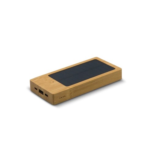 Powerbank bambou solaire 8000mAh Powerbank bambou solaire 8000mAh