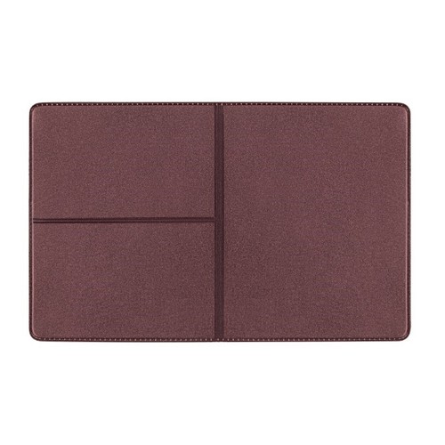 CreativDesign® Porte-cartes d'identité "Euro" feuille réfléchissante bordeaux avec insert