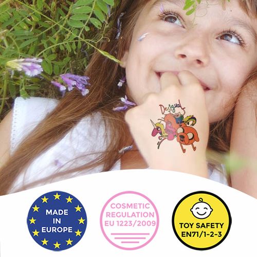 Custom temporary Tattoos - Sticker tattoos for Kids