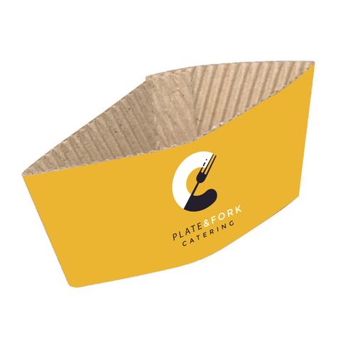 Cup Sleeve - Glued Corrugated Card - Small 8-10oz