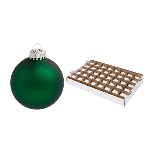 Boule de Noël 6 cm avec sérigraphie 1 couleur - sur plateau - couronne argentée - MADE IN GERMANY Boule de Noël 6 cm avec sérigraphie 1 couleur - sur plateau - couronne argentée - MADE IN GERMANY