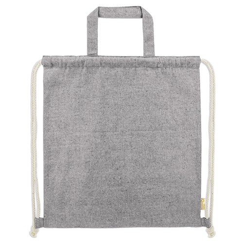 Shopping bag/drawstring backpack 150g/m2 Noir