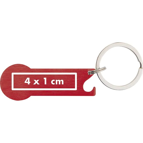 Sleutelhanger met winkelwagenmunt Stickit Sleutelhanger met winkelwagenmunt Stickit